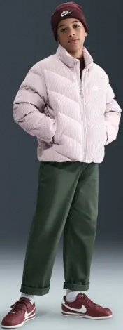 Куртка підліткова Nike SPORTSWEAR ALL DAY PLAY THERMA-FIT LOOSE-FIT PUFFER світло-бузкова HJ2543-019