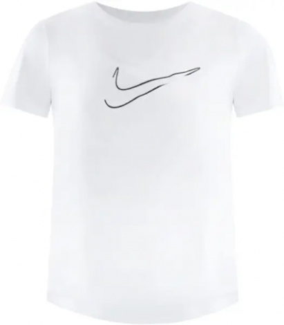Футболка для бігу жіноча Nike ONE SWOOSH DRI-FIT біла HJ2204-100