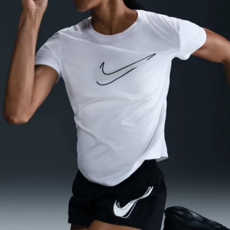 Футболка для бігу жіноча Nike ONE SWOOSH DRI-FIT біла HJ2204-100
