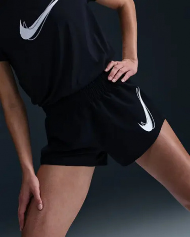Шорти для бігу жіночі Nike ONE DRI-FIT MID-RISE BRIEF-LINED RUNNING чорні HJ2195-010
