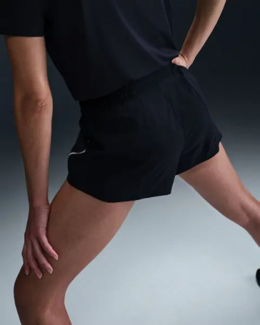 Шорти для бігу жіночі Nike ONE DRI-FIT MID-RISE BRIEF-LINED RUNNING чорні HJ2195-010