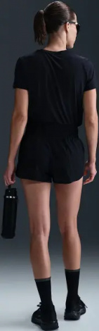 Шорти для бігу жіночі Nike ONE DRI-FIT MID-RISE BRIEF-LINED RUNNING чорні HJ2195-010