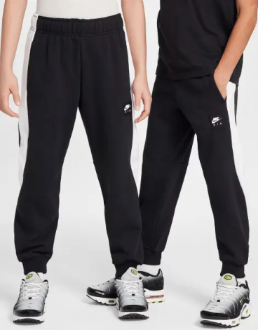 Спортивний костюм підлітковий Nike AIR FLEECE чорно-білий HF8812-010__HF8811-010