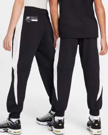 Спортивний костюм підлітковий Nike AIR FLEECE чорно-білий HF8812-010__HF8811-010