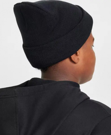 Шапка підліткова Nike PEAK BEANIE чорна HF5498-010