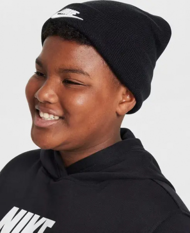 Шапка підліткова Nike PEAK BEANIE чорна HF5498-010