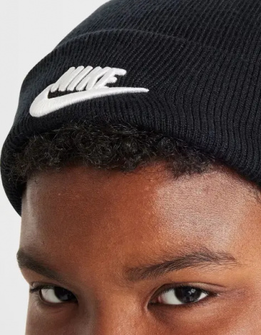 Шапка підліткова Nike PEAK BEANIE чорна HF5498-010