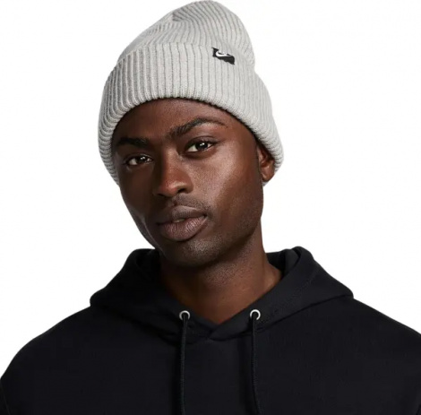 Шапка Nike PEAK FUTURA BEANIE сіра HF0326-063