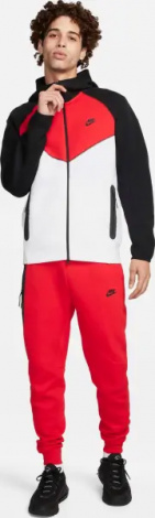 Спортивный костюм Nike SPORTSWEAR TECH FLEECE WINDRUNNER красно-бело-черный FZ4709-100__FZ4710-657