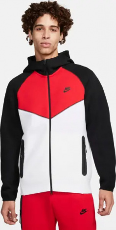 Спортивный костюм Nike SPORTSWEAR TECH FLEECE WINDRUNNER красно-бело-черный FZ4709-100__FZ4710-657