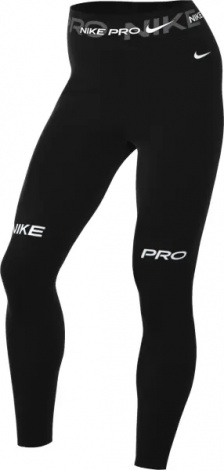 Лосины женские Nike PRO MID-RISE 7/8 GRAPHIC черные FV7397-010