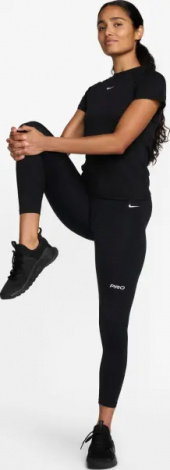 Лосины женские Nike PRO MID-RISE 7/8 GRAPHIC черные FV7397-010