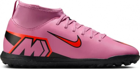 Сороконожки (шиповки) детские Nike JR MERCURIAL SUPERFLY 10 CLUB TF розово-красные FQ8313-600
