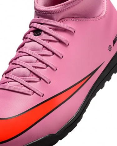 Сороконожки (шиповки) детские Nike JR MERCURIAL SUPERFLY 10 CLUB TF розово-красные FQ8313-600