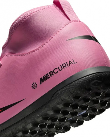 Сороконожки (шиповки) детские Nike JR MERCURIAL SUPERFLY 10 CLUB TF розово-красные FQ8313-600