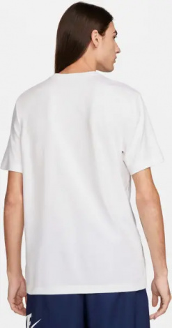 Футболка Nike SPORTSWEAR бело-темно-синяя FQ8034-100