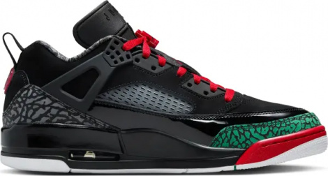 Кроссовки Nike JORDAN SPIZIKE LOW черно-красно-зеленые FQ1759-060