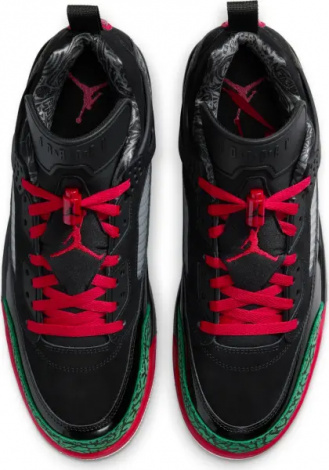 Кроссовки Nike JORDAN SPIZIKE LOW черно-красно-зеленые FQ1759-060