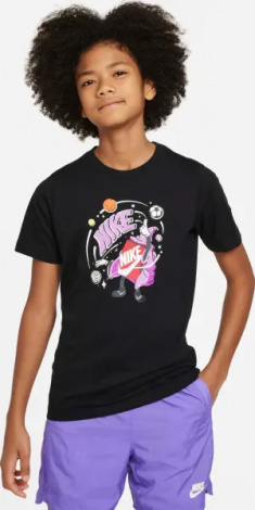 Футболка подростковая Nike SPORTSWEAR BOXY черная FN9614-010