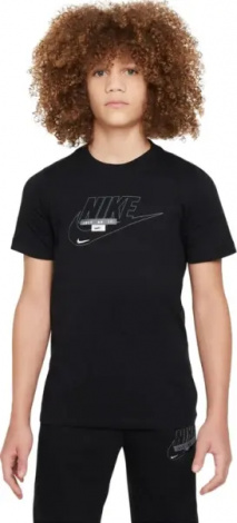 Футболка подростковая Nike SPORTSWEAR TEECLUB SPECIALTY черная FN9608-010