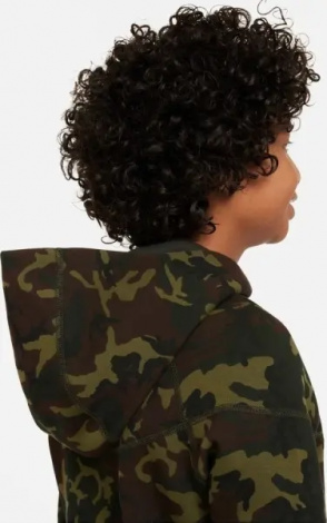 Спортивний костюм підлітковий Nike TECH FLEECE оливково-зелено-коричневий камуфляж FN9118-010__FN9120-010