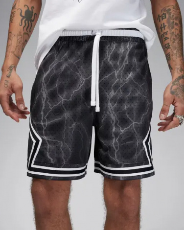 Шорты Nike JORDAN SPORT DRI-FIT DIAMOND черно-белые FN5804-013