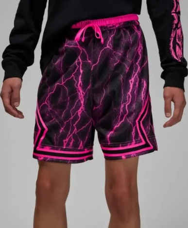 Шорты Nike JORDAN SPORT DRI-FIT DIAMOND черно-розовые FN5804-010