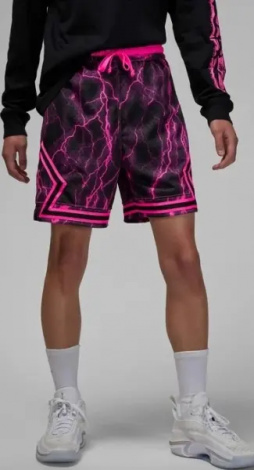 Шорты Nike JORDAN SPORT DRI-FIT DIAMOND черно-розовые FN5804-010