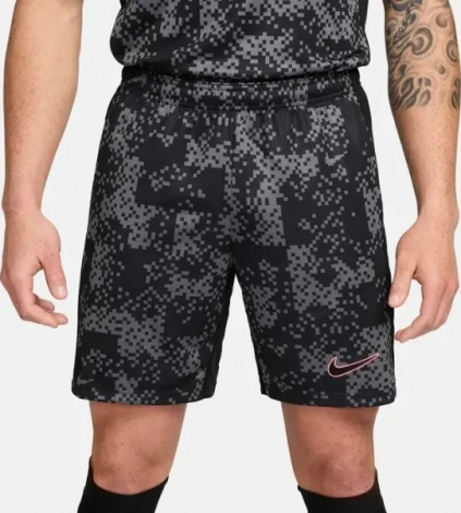 Шорти Nike ACADEMY PRO DRI-FIT GRAPHIC чорно-сіро-рожеві FN2413-069