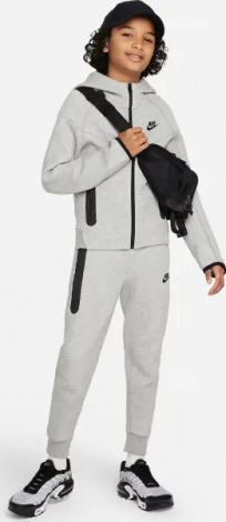 Толстовка підліткова Nike TECH FLEECE сіра FD3285-063