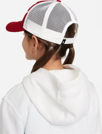 Бейсболка підліткова Nike RISE STRUCTURED TRUCKER червоно-біла FB5363-687