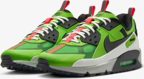 Кроссовки Nike AIR MAX 90 DRIFT зелено-красно-бело-черные FB2877-300