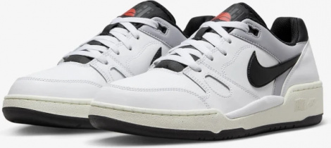 Кроссовки Nike FULL FORCE LO бело-серо-черные FB1362-101