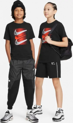 Футболка підліткова Nike SPORTSWEAR CORE BRANDMARK чорна DX9525-010