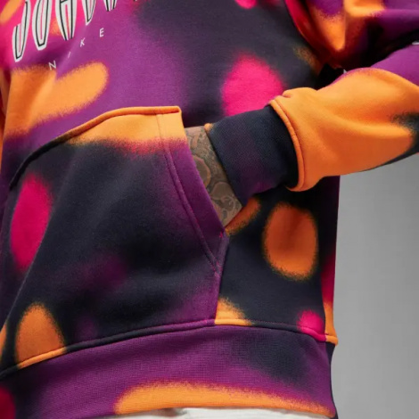 Худи Nike JORDAN FLIGHT MVP FLEECE оранжево-розово-фиолетовое DV4587-705