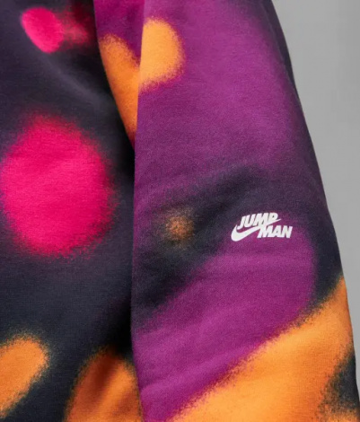 Худи Nike JORDAN FLIGHT MVP FLEECE оранжево-розово-фиолетовое DV4587-705