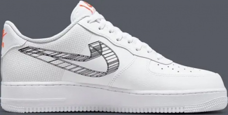 Кросівки Nike AIR FORCE 1 LOW "3D SWOOSH" білі DR0149-100