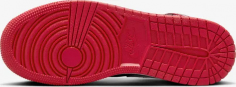 Кроссовки подростковые Nike AIR JORDAN 1 MID (GS) красно-черные DQ8423-061