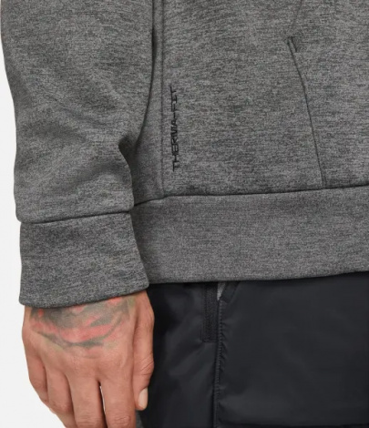 Свитшот Nike THERMA-FIT темно-серо-черный DQ4854-071