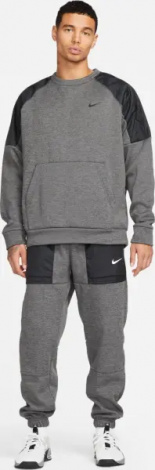 Свитшот Nike THERMA-FIT темно-серо-черный DQ4854-071