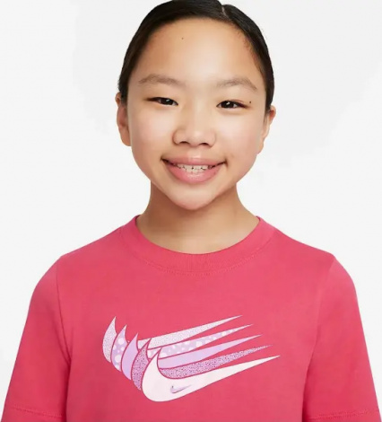 Футболка подростковая Nike CORE BRANDMARK розовая DO1824-666