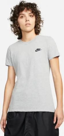 Футболка женская Nike SPORTSWEAR CLUB серая DN2393-063