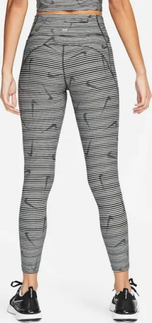 Лосини жіночі Nike FASTER RUNNING 7/8 чорно-сіро-білі DM7480-010