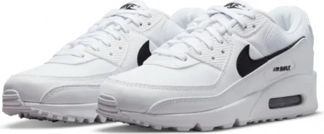 Кроссовки женские Nike AIR MAX 90 бело-черные DH8010-101