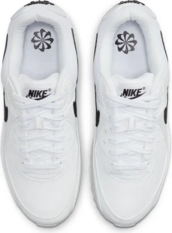 Кроссовки женские Nike AIR MAX 90 бело-черные DH8010-101