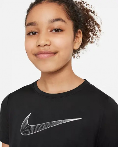 Футболка підліткова Nike ONE DRI-FIT чорна DD7639-010