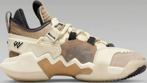 Кроссовки баскетбольные подростковые Nike JORDAN WHY NOT .5 (GS) бежево-светло-коричневые DC3643-102