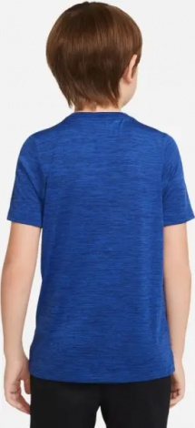 Футболка подростковая Nike DRI-FIT HYBRID синяя DA0282-492