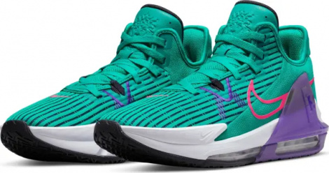 Кроссовки баскетбольные Nike LEBRON WITNESS VI бирюзово-фиолетово-розовые CZ4052-300