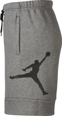Шорты Nike JUMPMAN AIR FLC SHORT серые CK6707-091